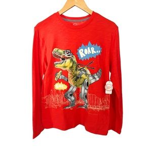 Boys Wonder Nation Dinosaur Graphic Long Sleeve T-Shirt